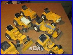 10 Vintage Ertl Diecast Cub Cadet International Harvester Toy Tractors Parts Lot