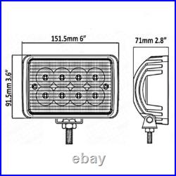 10pcs LED Work Light Kit Headlight for Case IH Tractor 7210 7220 7230 7240 7250