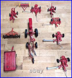 11 Pieces Diecast Tractor International Harvester FARMALL With Implements 116