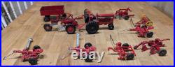 11 Pieces Diecast Tractor International Harvester FARMALL With Implements 116