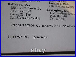 12- 1963-64-international Ih-dealer Manuals-tractor-loader Dozer Backhoe-all Nos