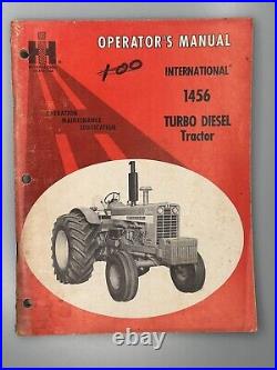 1456 Tractor International Harvester OPERATORS MANUAL 1456 Turbo Diesel