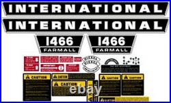 1466 International Harvester Farmall Tractor Complete Decal Kit High Quality 1466 International Harvester Farmall Tractor Complete Decal Kit High Quality