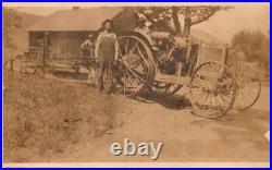 1907 USA Real Picture Postcard Cover Early Tractor International Harvester IH