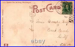 1907 USA Real Picture Postcard Cover Early Tractor International Harvester IH