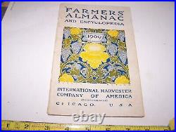 1909 INTERNATIONAL HARVESTER Farmer's ALMANAC IHC Famous Hit Miss Engine Tractor 1909 INTERNATIONAL HARVESTER Farmer's ALMANAC IHC Famous Hit Miss Engine Tractor