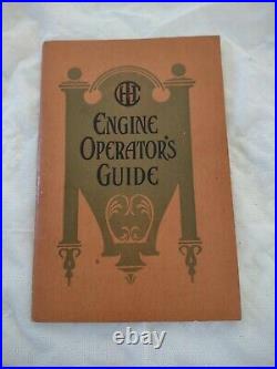 1912 International Harvester Engine Operator's Guide Hit & Miss Kerosene Tractor