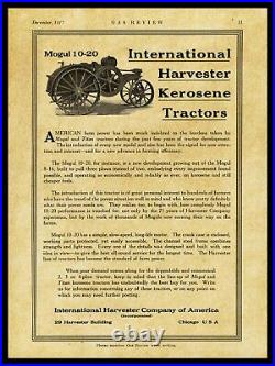 1917 IH Mogul 10-20 Tractors, Chicago NEW Metal Sign 24 x 30 STEEL 7lbs