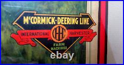 1920's MCCORMICK DEERING IH-FARM TRACTOR CALENDAR TOP SIGN-INTERNATIONAL- DEERE