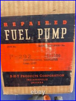 1937 International Harvester Tractor Truck REBUILT Fuel Pump P-292 OEM #1523386 1937 International Harvester Tractor Truck REBUILT Fuel Pump P-292 OEM #1523386