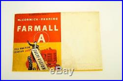 1939 IH FARMALL A INTERNATIONAL HARVESTER TRACTOR SALES BROCHURE McCormick