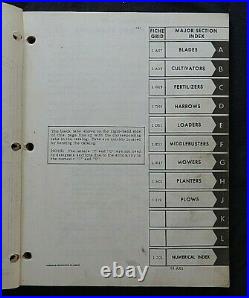 1949-1976 International Harvester Cub Tractor Implement Parts Catalog Manual