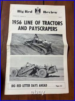 1956 International Harvester Big Red Review Brochure Tractors & Payscrapers