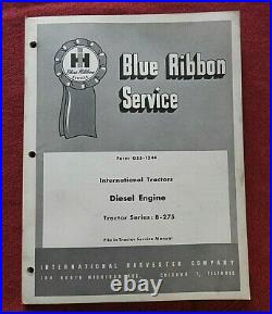 1958-1968 International Harvester B-275 Tractor Service Repair Manuals Very Good