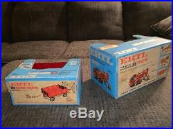 1960s Ertl International harvester 1026 tractor and wagon new in box mint blue