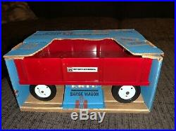 1960s Ertl International harvester 1026 tractor and wagon new in box mint blue