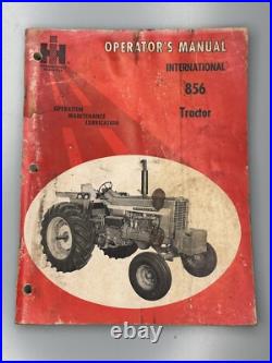 1970 International Harvester Farmall 856 Tractor Operators Manual 1970 International Harvester Farmall 856 Tractor Operators Manual