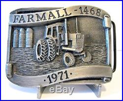 1971 IH International Harvester Farmall 1468 Tractor Belt Buckle LE Rock Island