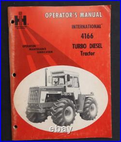 1972-76 International Harvester 4166 Turbo Diesel Tractor Operators Manual Clean
