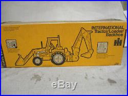 (1975) IH Model 4600 Toy Tractor/Backhoe Blueprint Replica 1/16 Scale, NIB