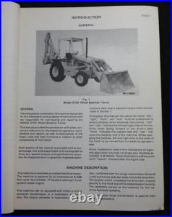 1978-82 INTERNATIONAL HARVESTER 270A Wheel Tractor Loader Backhoe Service Manual