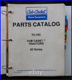 1980-1985 Cub Cadet 182 282 382 482 582 682 782 982 Tractor Master Parts Catalog