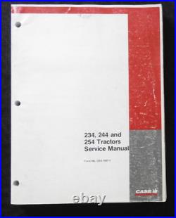 1982-1986 INTERNATIONAL HARVESTER Case IH 234 244 254 Tractor Service Manual VG+ 1982-1986 INTERNATIONAL HARVESTER Case IH 234 244 254 Tractor Service Manual VG+