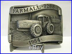 1984 IH International Harvester Farmall 7288 Tractor Belt Buckle LE Rock Island