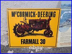 1999 Vintage FARMALL Tractor SIGN FARM International Harvester Tin Metal Lot M6