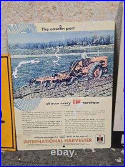 1999 Vintage FARMALL Tractor SIGN FARM International Harvester Tin Metal Lot M6