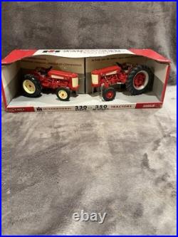 1/16 Ertl Farm Toy International Harvester 330 AND 350 Utility Tractor Set