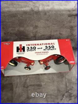 1/16 Ertl Farm Toy International Harvester 330 AND 350 Utility Tractor Set