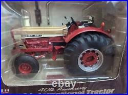 1/16 Ertl International 1026 Gold Demo 40th Anniversary Tractor WithFront Weights