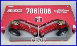 1/16 IH International Harvester 706 & 806 Tractor Set 40th Ann. New by ERTL Nice