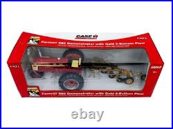 1/16 International Harvester Farmall 560 Demonstrator with Gold 5-Bottom Plow