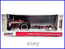 1/16 International Harvester Farmall 560 Tractor With 5 Bottom Plow