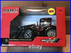 1/32 scale Britains 42688 Case IH 110 tractor & Loader Agriculture Farm Red