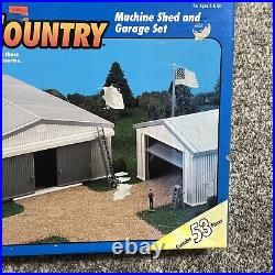 1/64 ERTL Farm Country Machine Shed And Garage Set with Accessories 53 pcs
