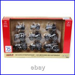 1/64 International Harvester 9 Piece Tractor Silver Chase Unit Set, 44226-Silver