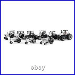 1/64 International Harvester 9 Piece Tractor Silver Chase Unit Set, 44226-Silver
