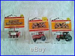 29 Ertl 1980's International Harvester 1/64 Tractors Wing Disc Sprayer Baler ++
