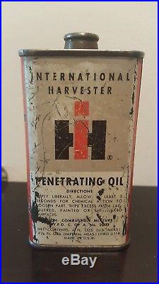 #2 Vintage Rare 1940-50 International Harvester Oil Tin Can Handy Oiler Tractor