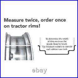 3008-1000 Rear Wheel Rim Fits Case/International Harvester Fits Cub LO BOY Black