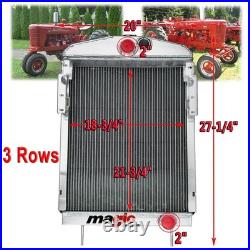 #351798R92 3 Row Radiator Fits Farmall International Harvester M MD Super M