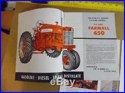 3 IH Farmall McCormick Tractor Brochures 450 504 606 International Harvester