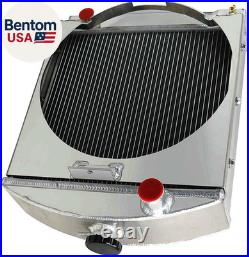 4 Row Aluminum Tractor Radiator Compatible with Case Case-Ih International Harve
