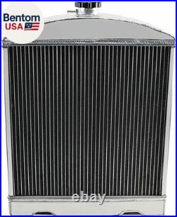 4 Row Aluminum Tractor Radiator Compatible with Case Case-Ih International Harve
