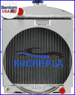 4 Row Aluminum Tractor Radiator Compatible with Case Case-Ih International Harve