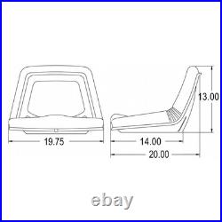 6 Bolt Pattern Tractor Seat for Case / International Harvester