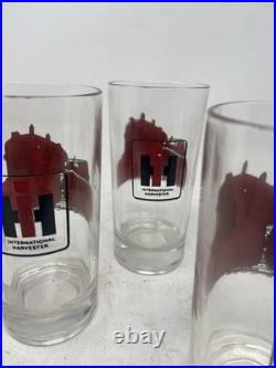 6 International Harvester Bulldozer Glass Tumblers Farm Tractor Hard To Find 6 International Harvester Bulldozer Glass Tumblers Farm Tractor Hard To Find